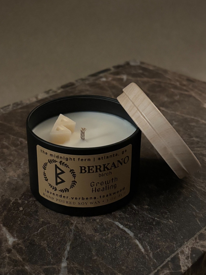 travel candle tin reflective