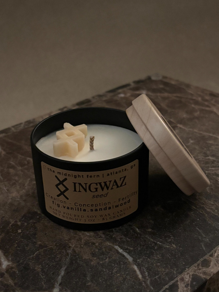 travel candle tin reflective