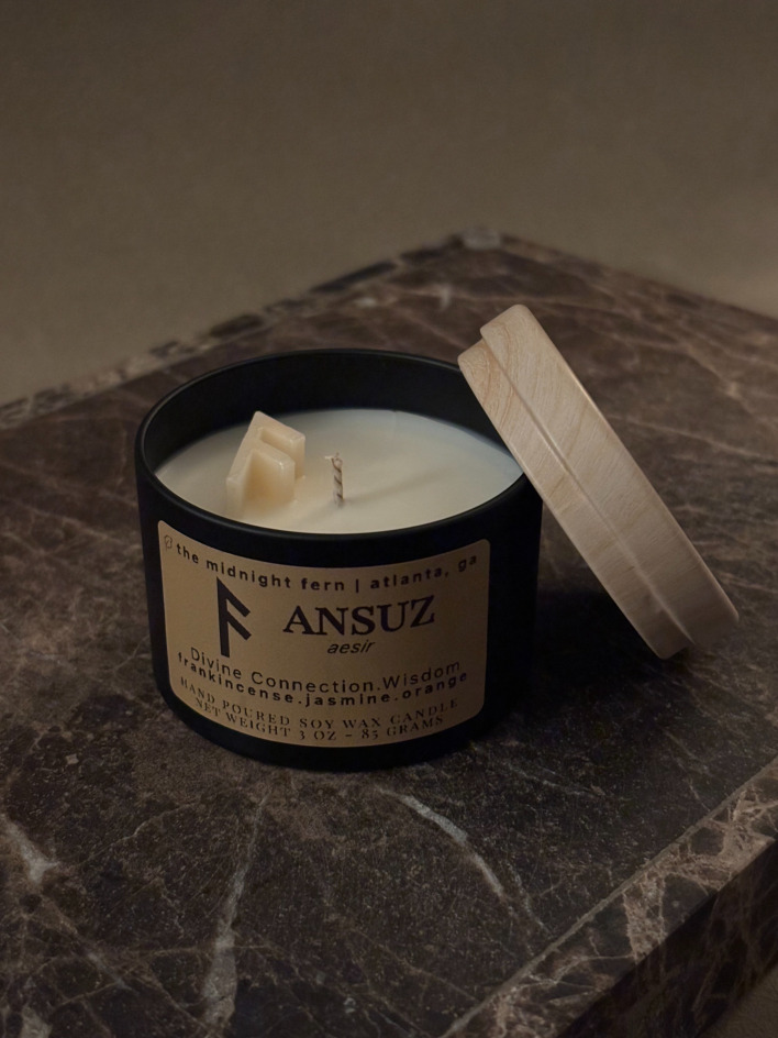 travel candle tin reflective